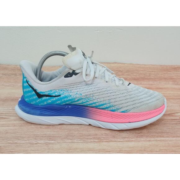 Hoka One One Mach 5 Women's Sneakers WHITE MULTICOLOR 8 B - Picture 3 of 10